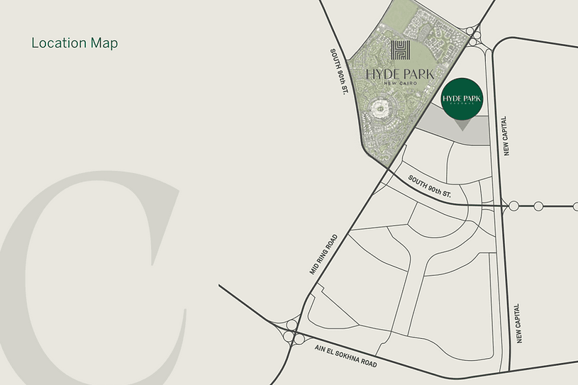 خريطة موقع هايد بارك سنترال